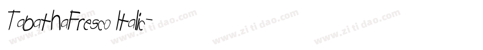 TabathaFresco Italic字体转换
